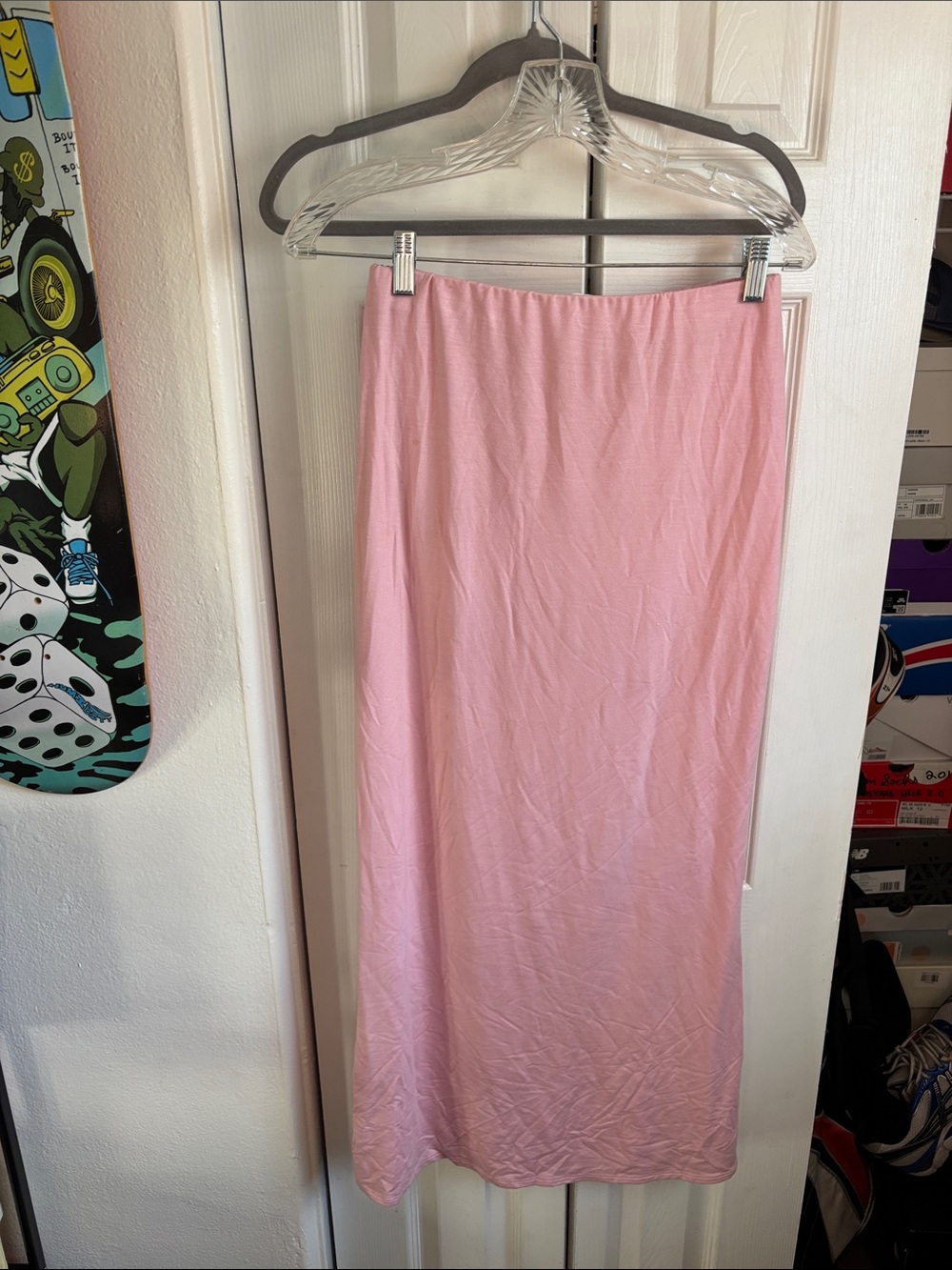 Reformation Pink Maxi Skirt - Minimal Silhouette